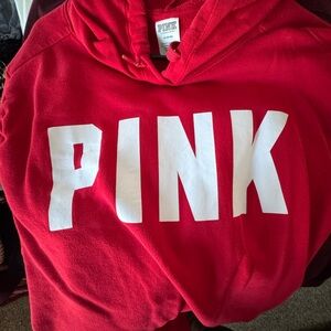 PINK Vibrant Red Hoodie